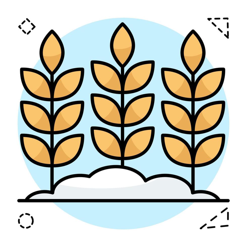 Perfect design icon of crop vector