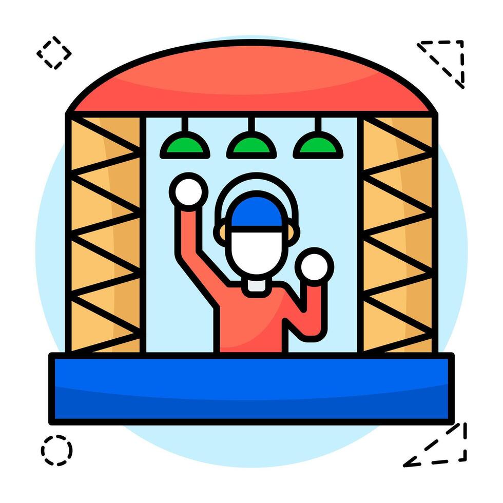 Creative of concert stage vector