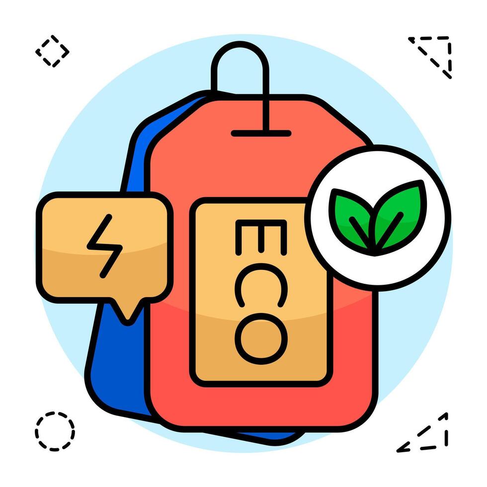 Premium download icon of eco tags vector