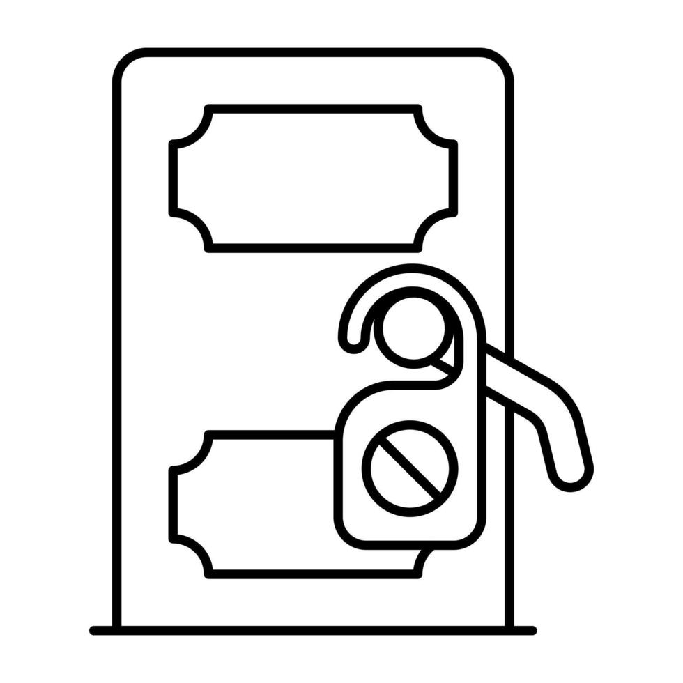 An design icon of door hanger knob vector