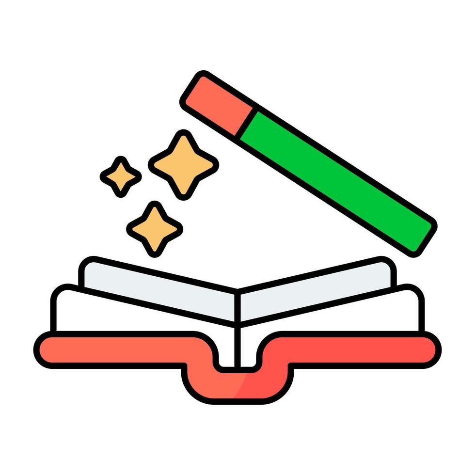A trendy design icon of magician books vector