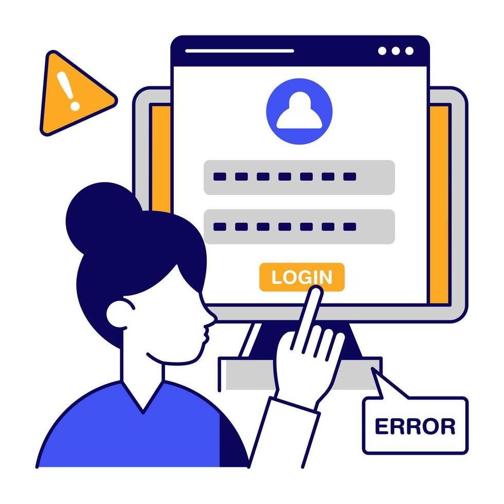 An design icon of account login vector