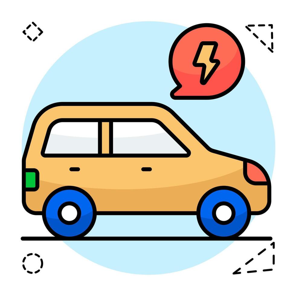 Modern design icon of car power vector