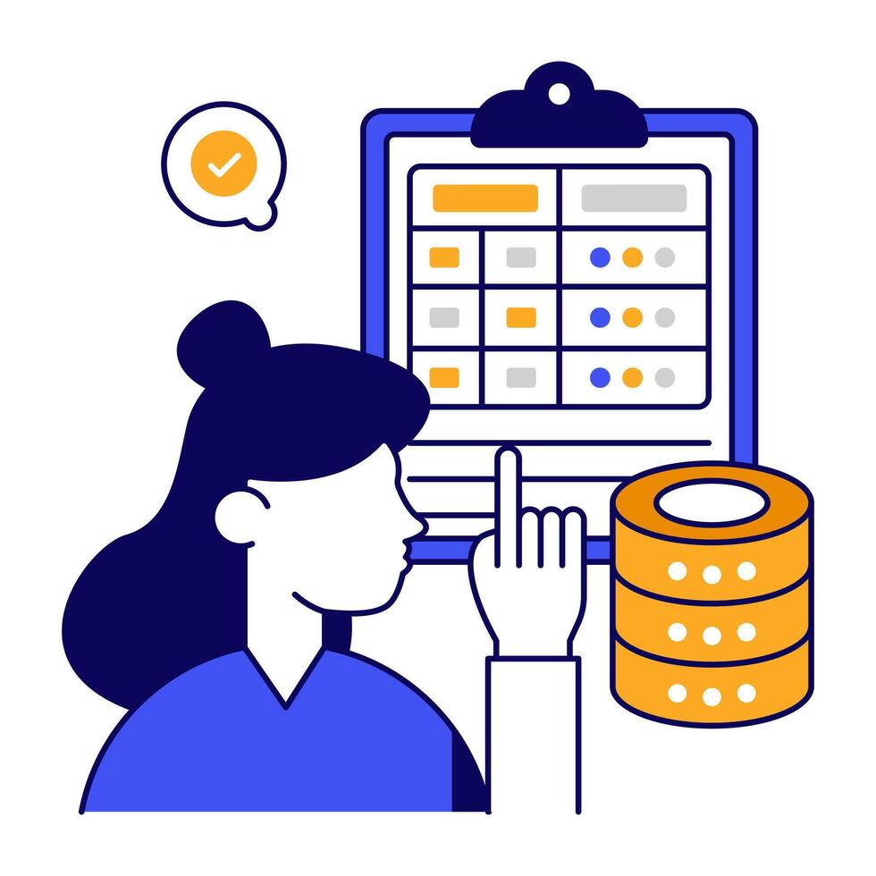 An icon design of server report vector