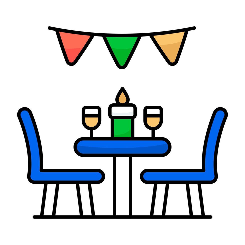 Premium design icon of patios vector
