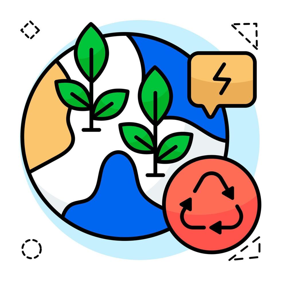A design icon of global ecologys vector