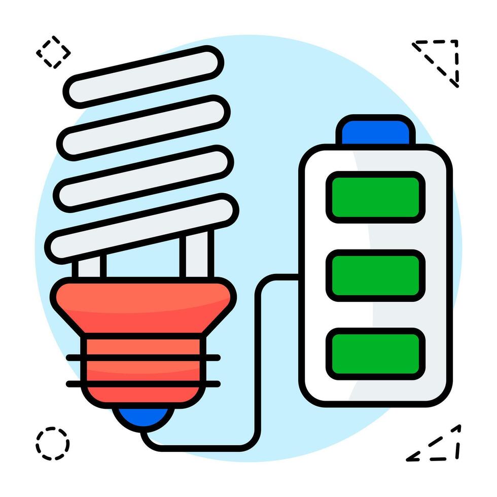 Creative icon of led light vector