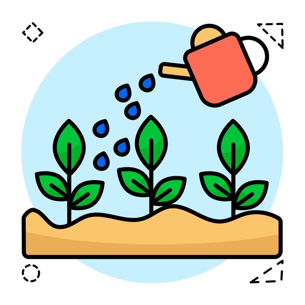 An icon design of water sprinkler vector