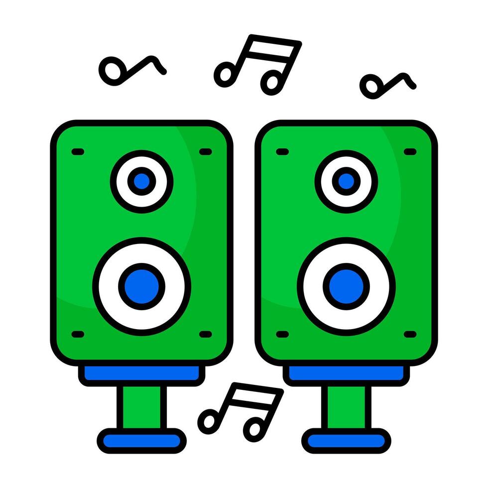 An icon design of sound speaker vector