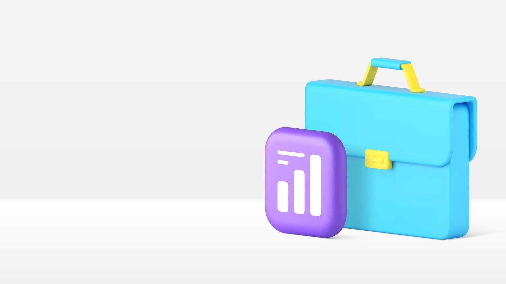 Business productivity analyzing statistical planning banner copy space illustration vector