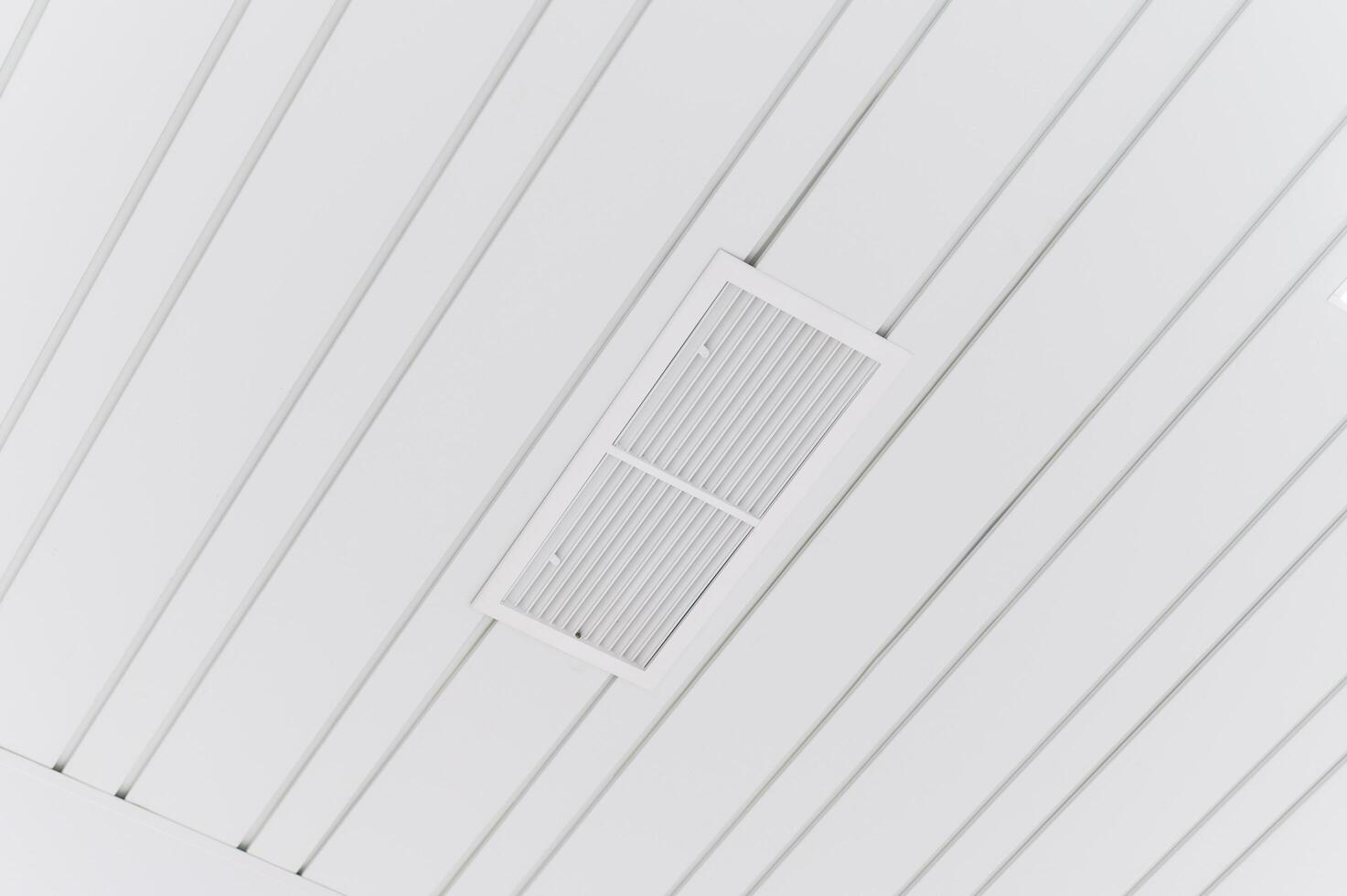 A ceiling vent with a white light above it photo