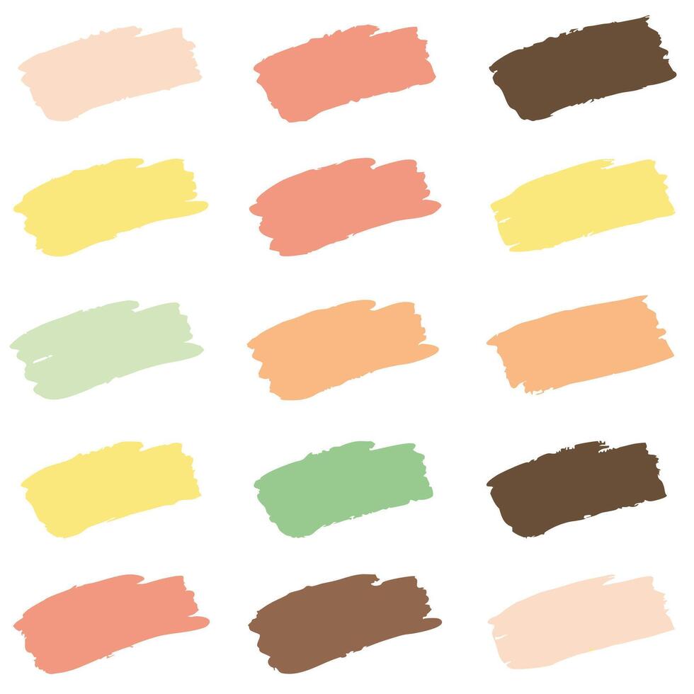 Pastel Color Palette Swatches Design Elements Paint Texture Background vector