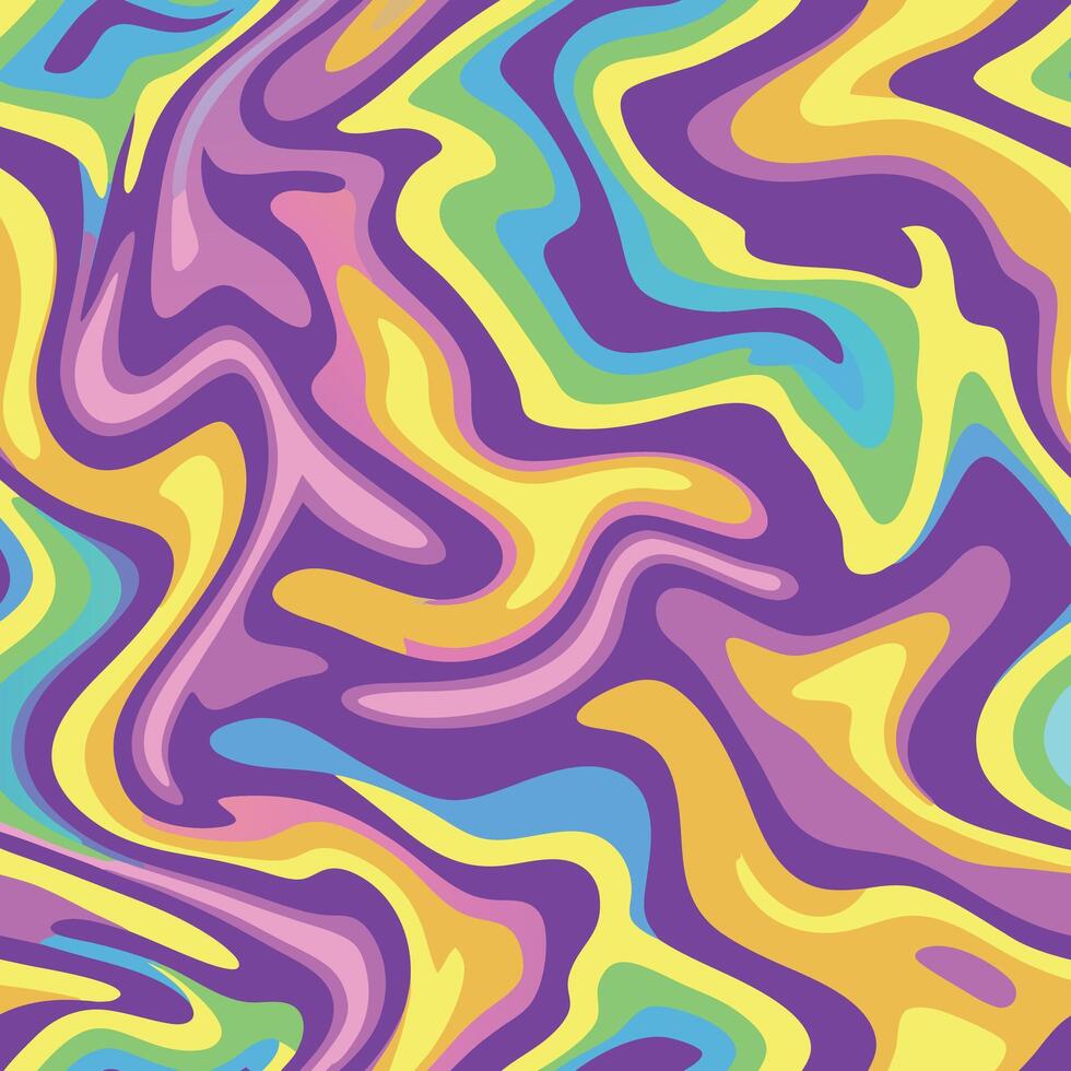 Abstract Colorful Swirling Liquid Marble Pattern Background Texture Design vector