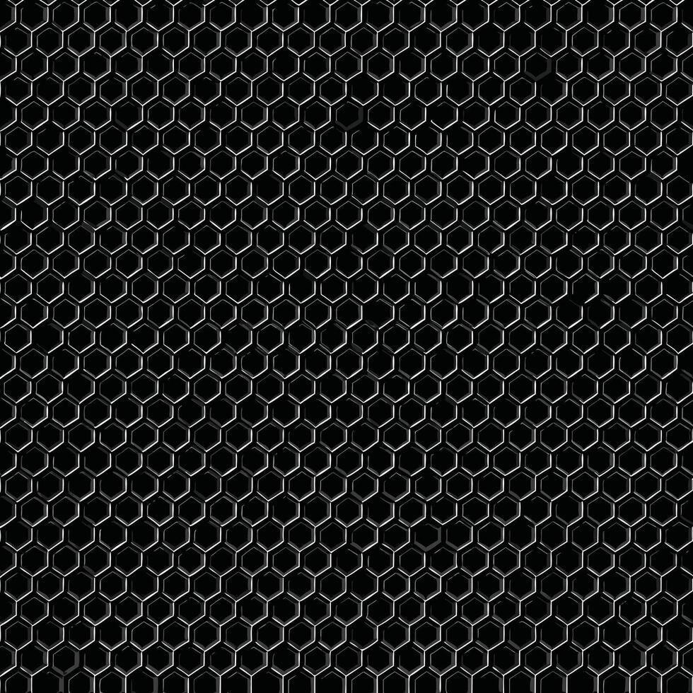 Abstract Black and White Honeycomb Pattern Background Texture Graphic Design vector