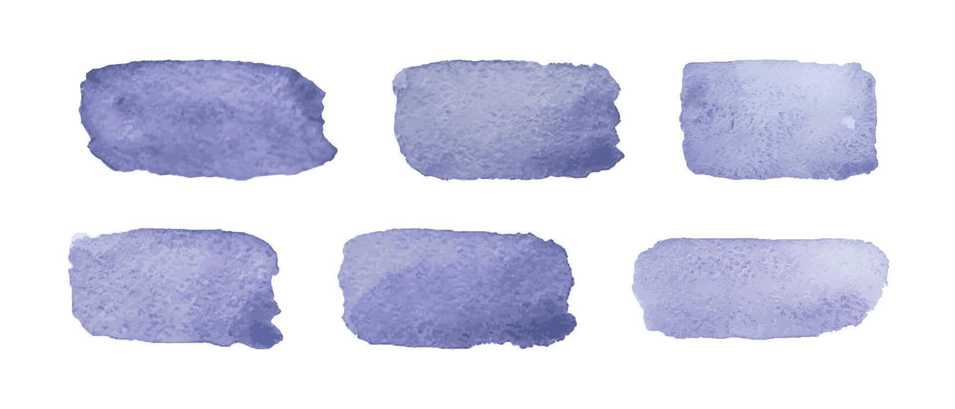 Shades of violet watercolor demonstrating various techniques and textures in art creation vector
