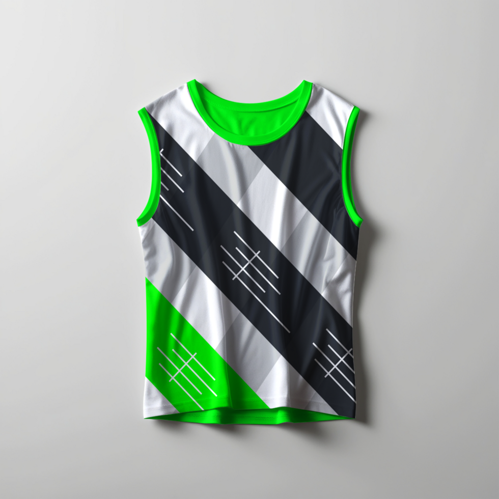 tank top with a black and white design psd