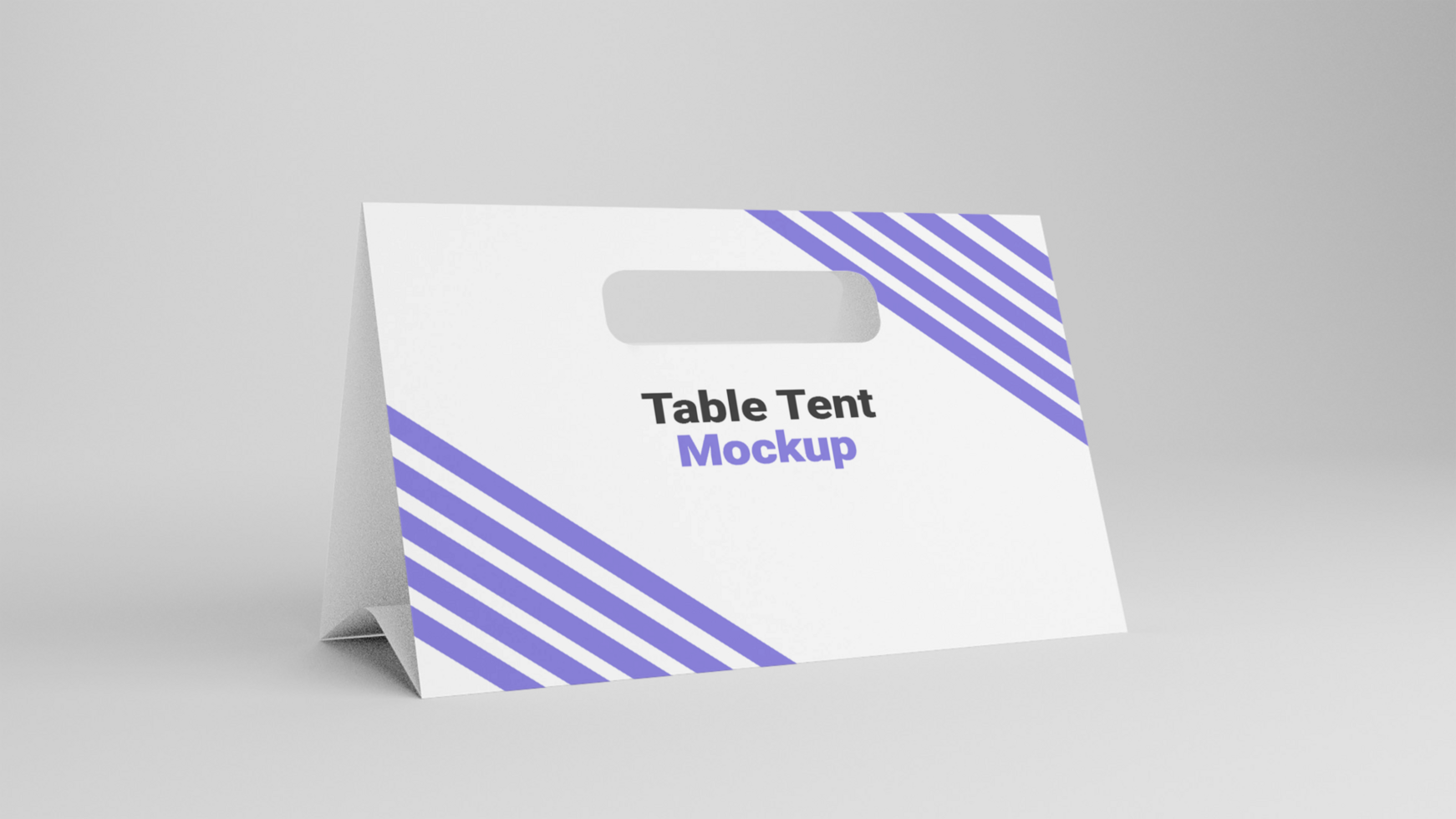 3d Table tent mockup psd