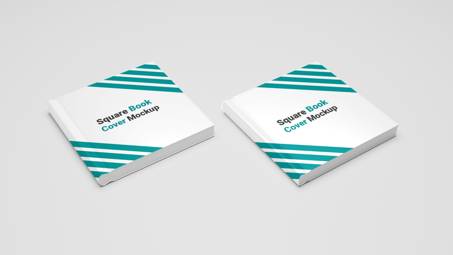 Two small book covers with a white background psd