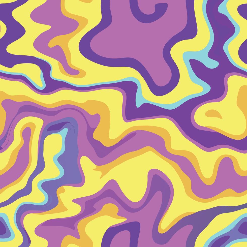 Abstract Colorful Swirls Background Design Liquid Marble Texture Psychedelic Pattern vector