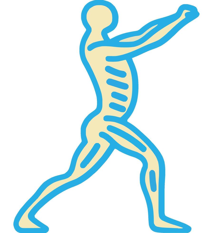 Dynamic Body Movement Pose Sketch vector
