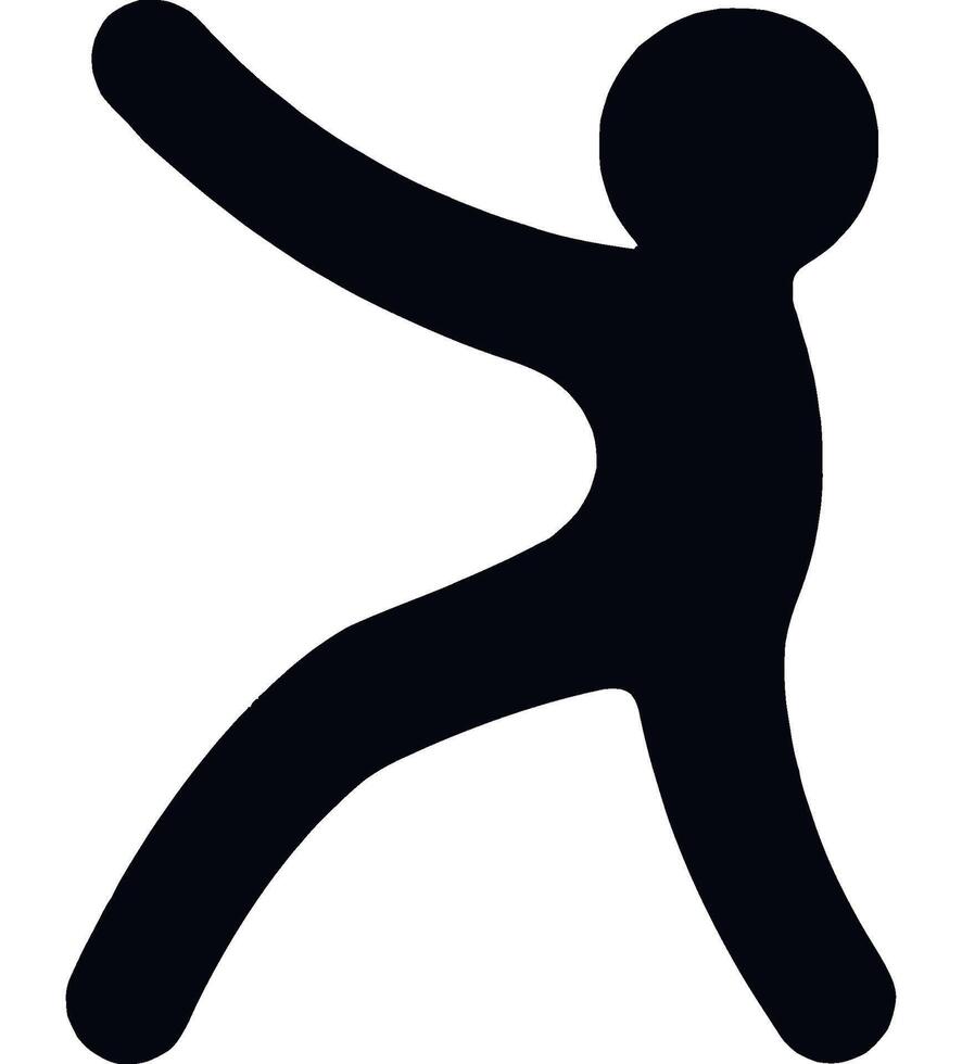 Dynamic Figure Gesture Movement Action Design vector