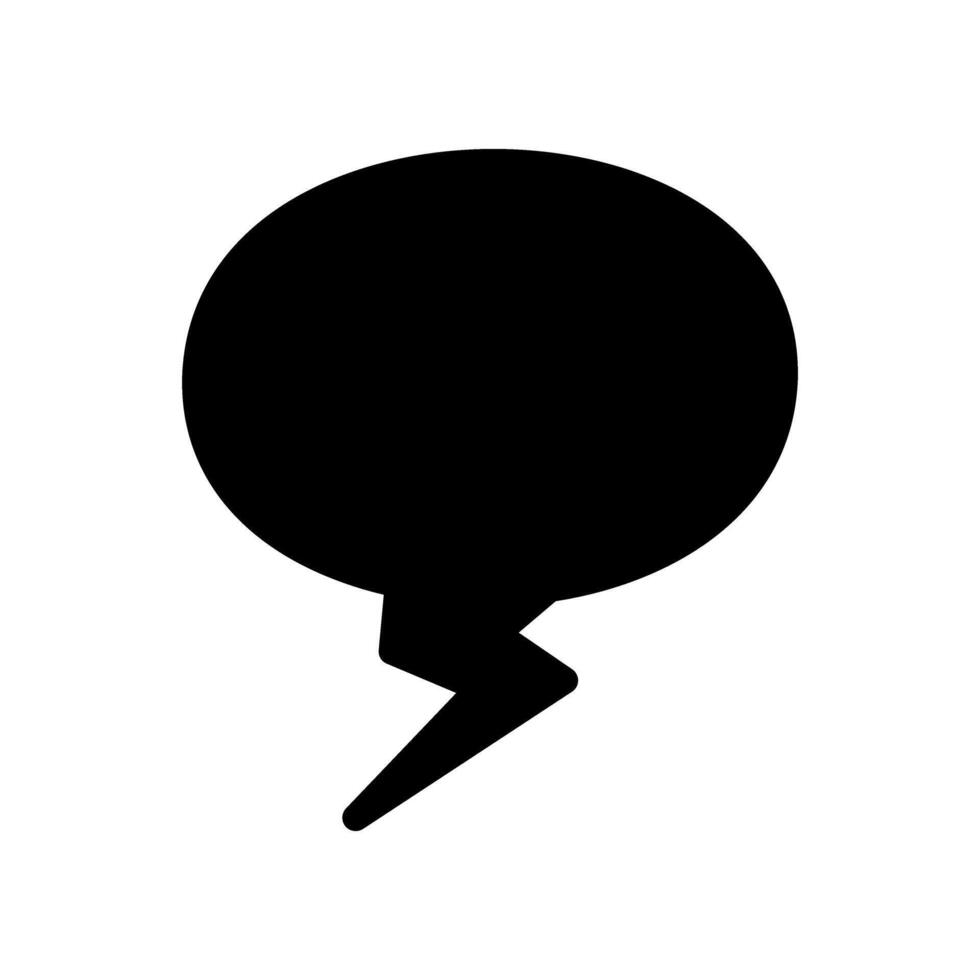 Speech bubble illustration icon. Flat style. illustration isolated on white background. vector