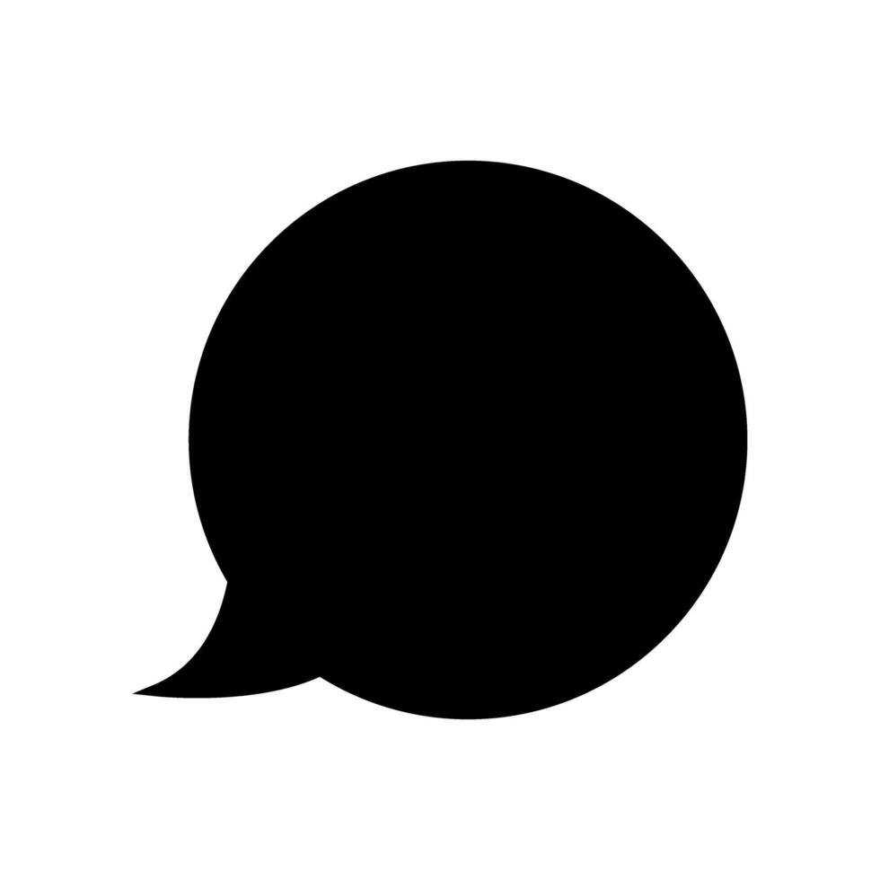 Speech bubble icon. illustration. Isolated on white background. Text massage sign. vector
