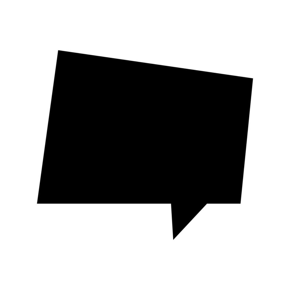 Speech bubble icon. Flat style black icon on white background. sign. illustration symbol. vector