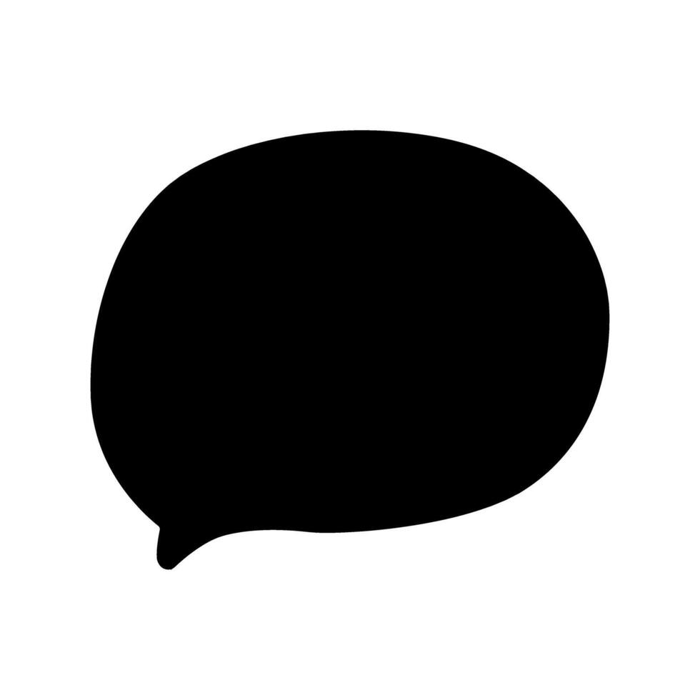Speech bubble icon on white background. Flat style. illustration sign. vector