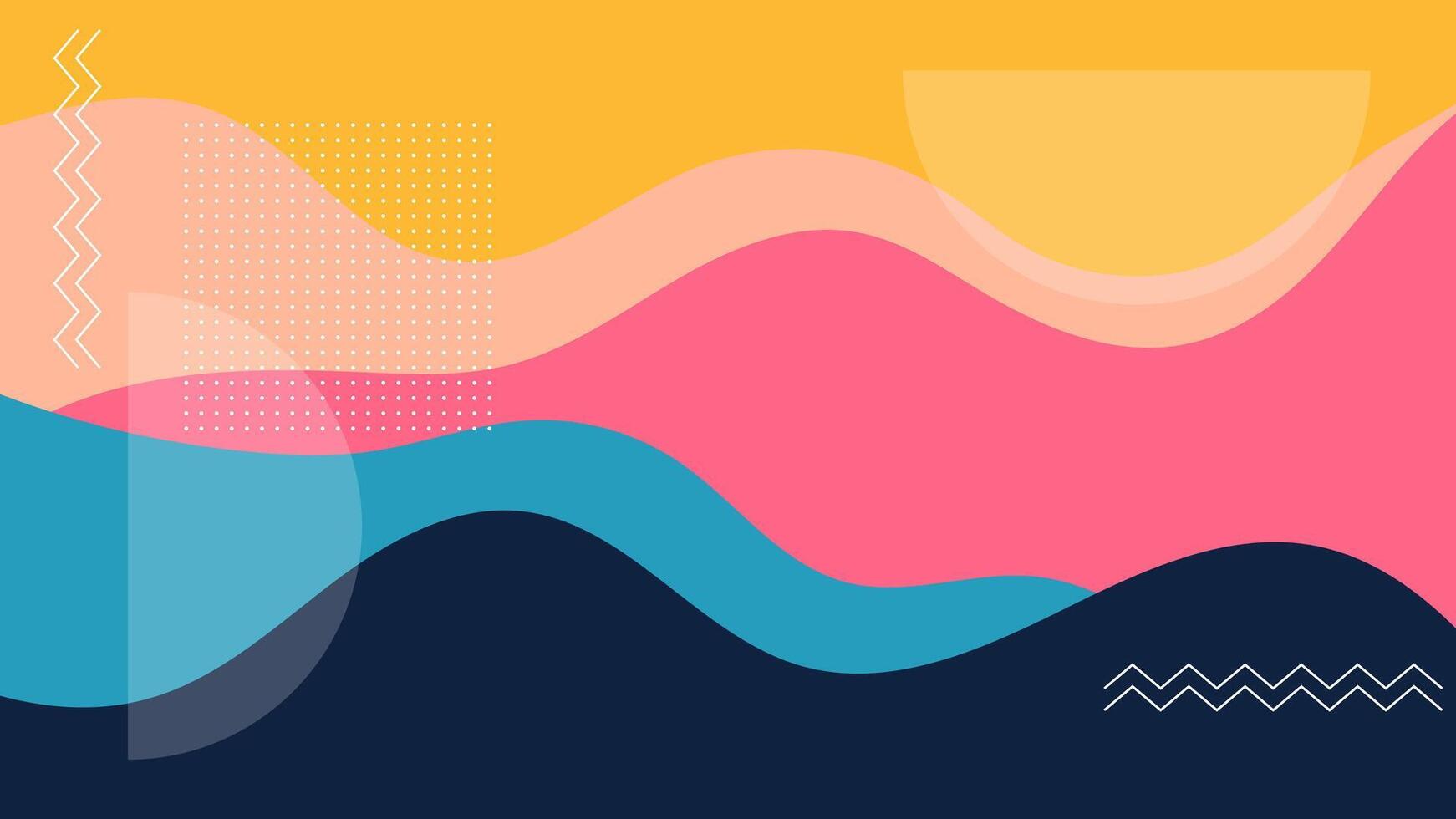 abstract colorful wavy background vector