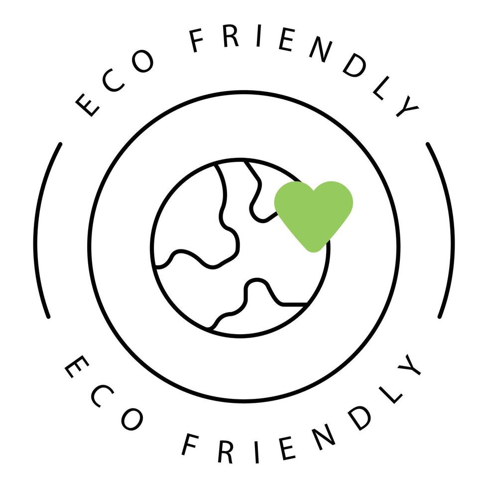 Eco Friendly Sustainability Nature Icon Design with Editable Stroke vector