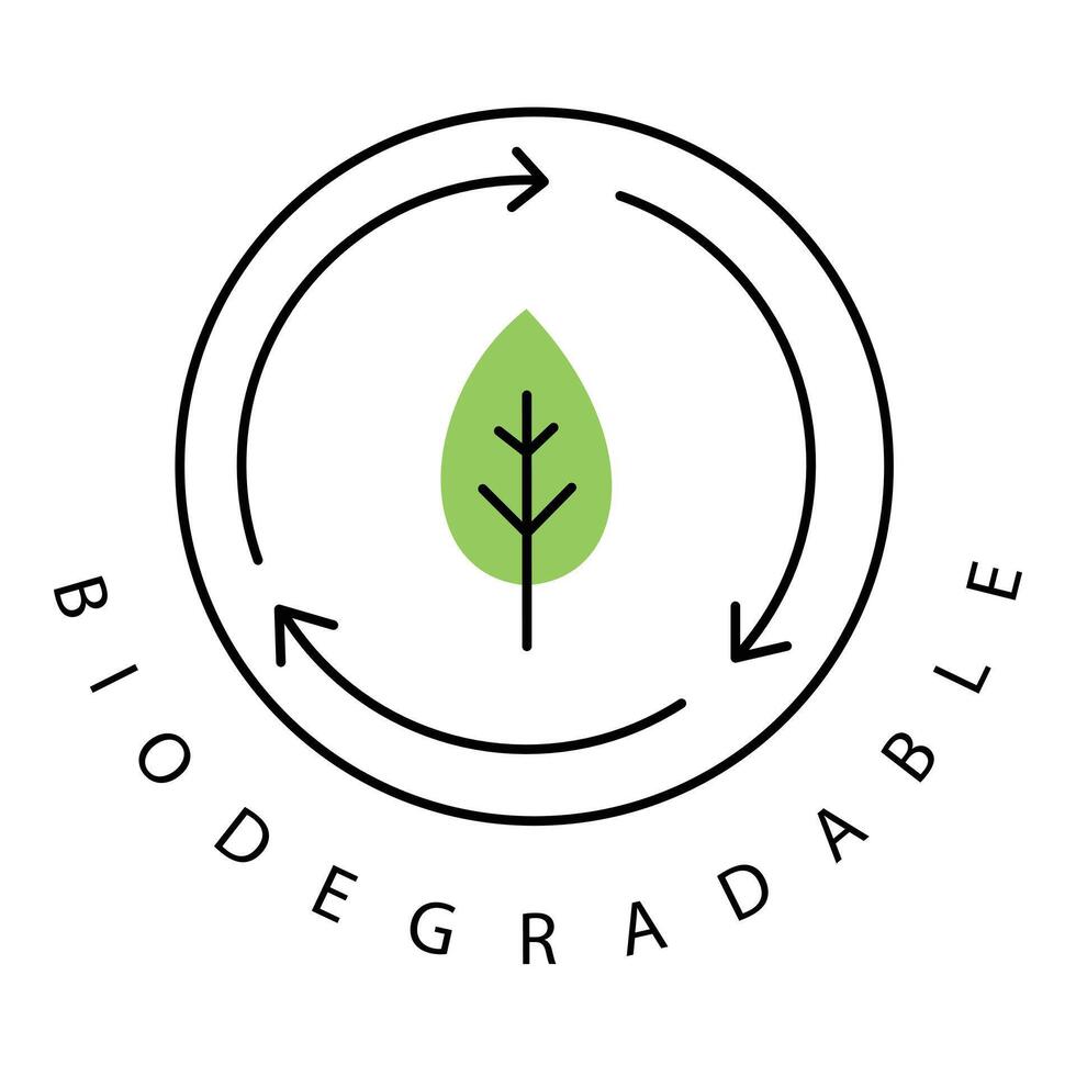 Eco Friendly Biodegradable Product Material Icon design vector