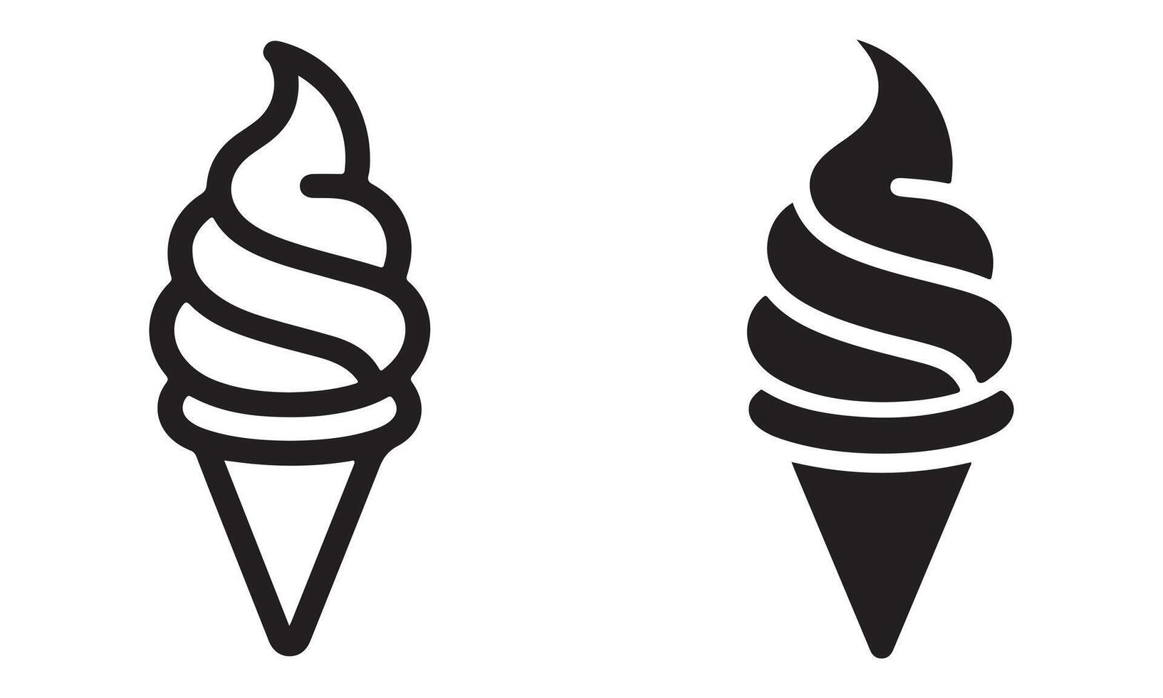 Ice cream illustration icon vector
