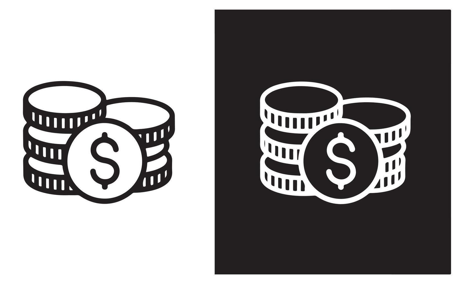 Coin Stack Icon vector