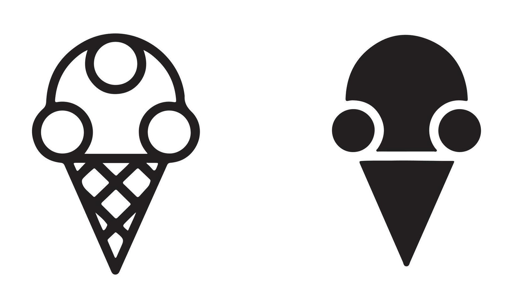 Best Ice cream illustration set vector
