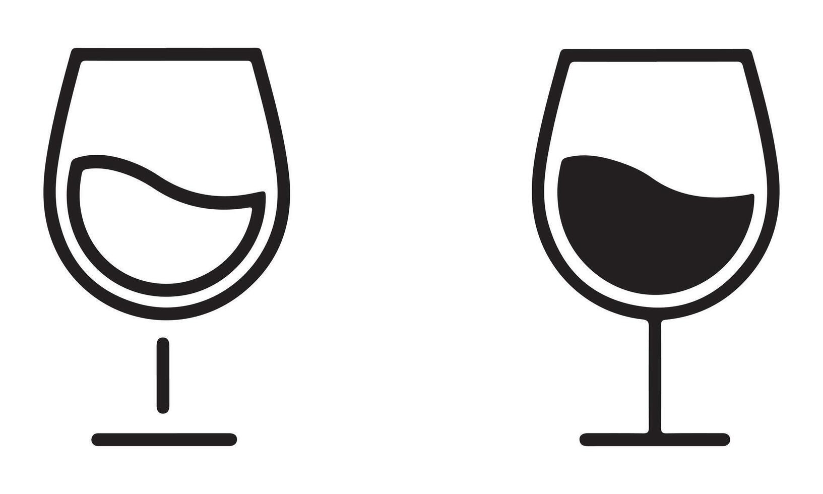 Glass of champagne icon vector