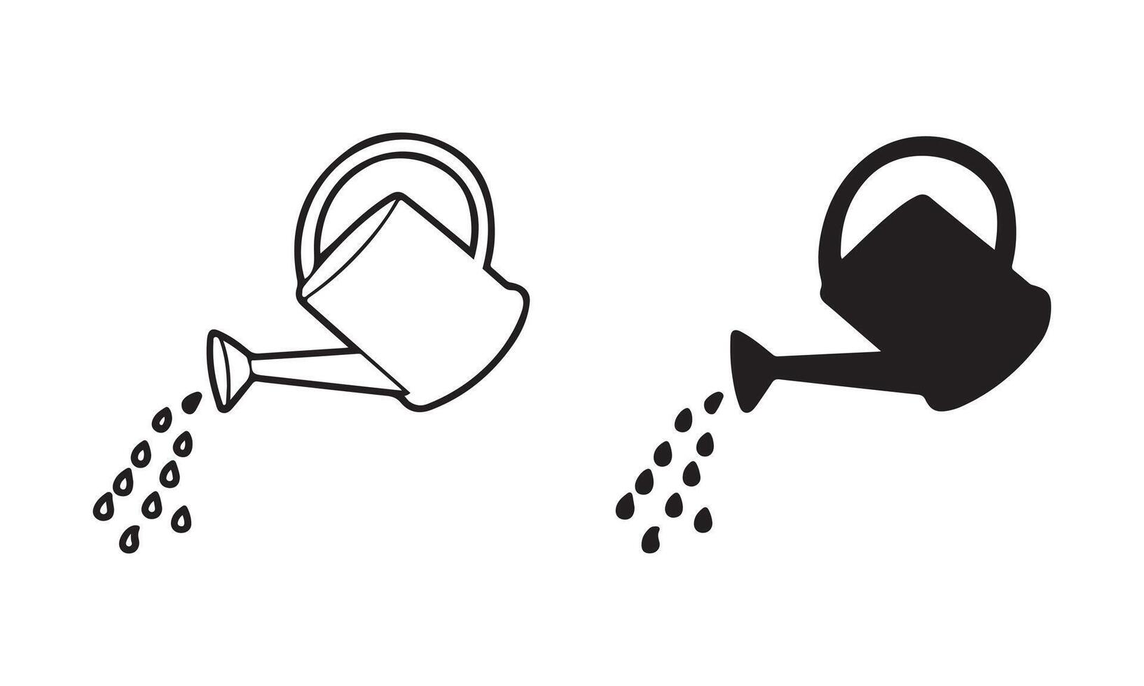 Watering can irrigation icon, vector
