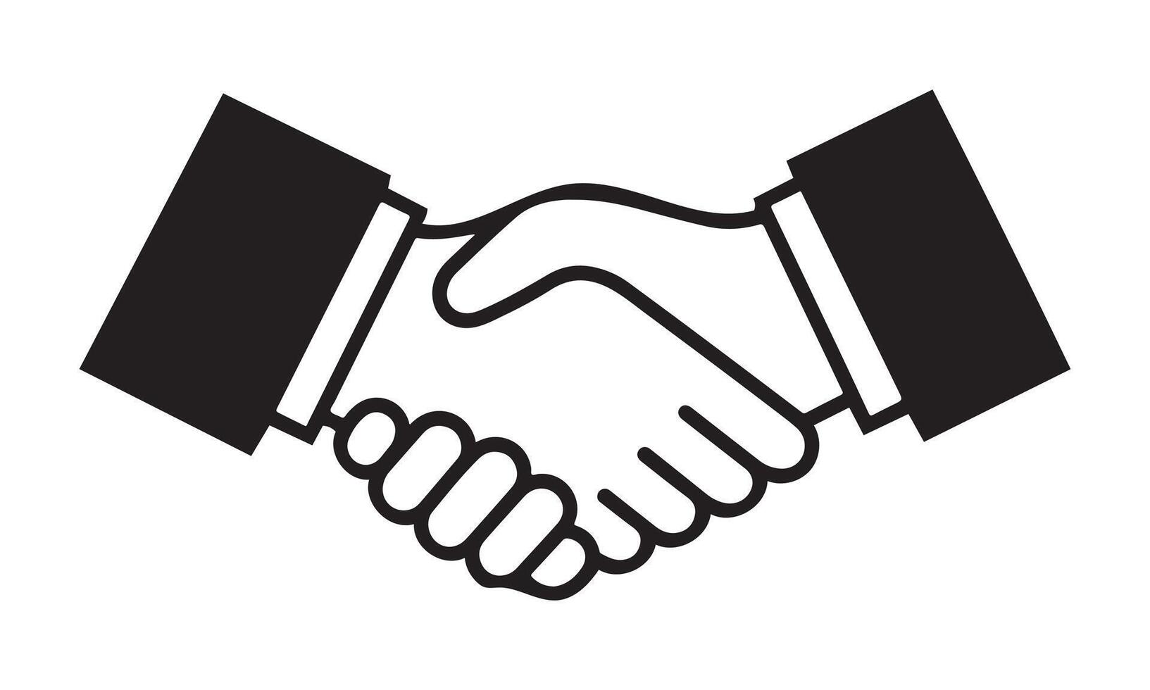 Handshake illustration icon vector
