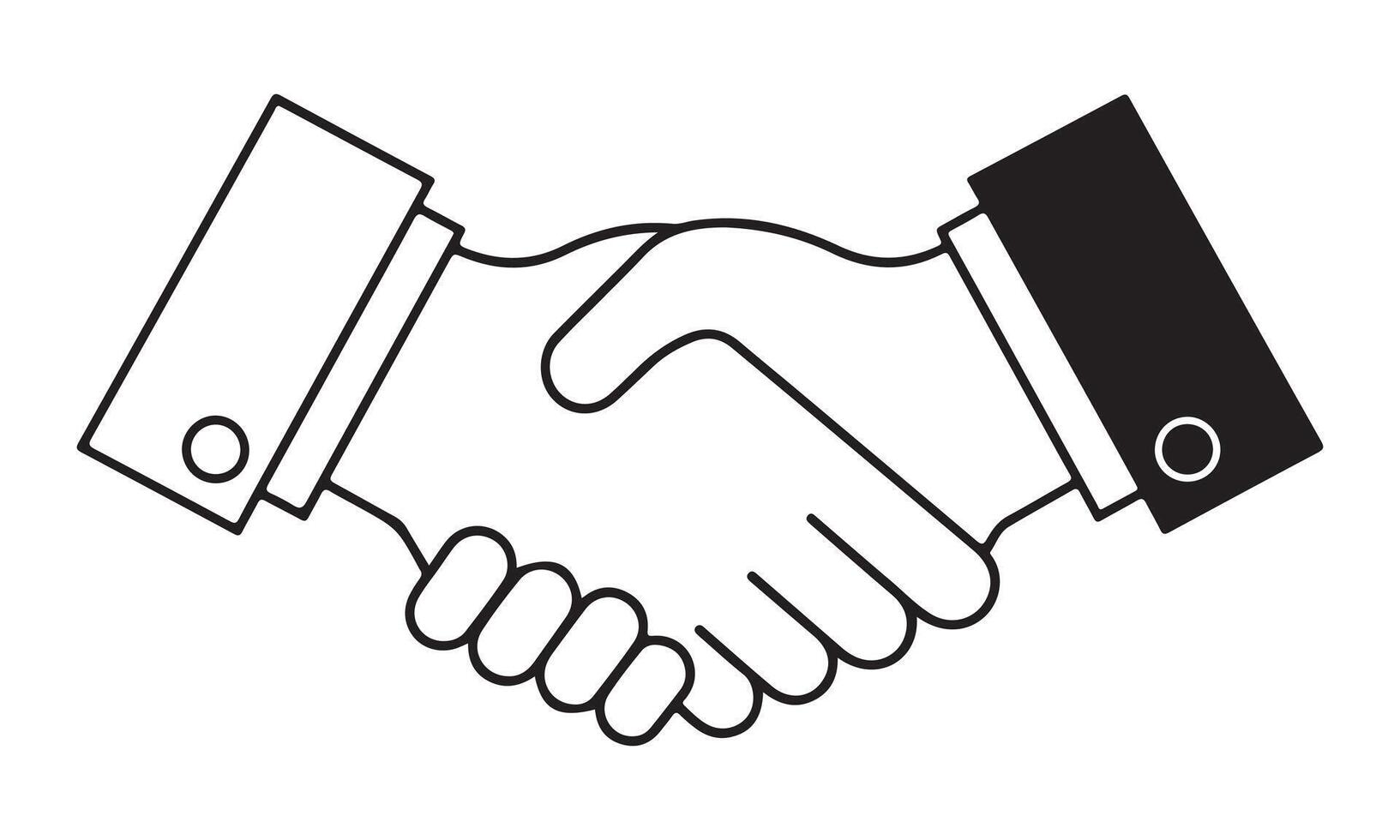 Best Handshake illustration icon vector
