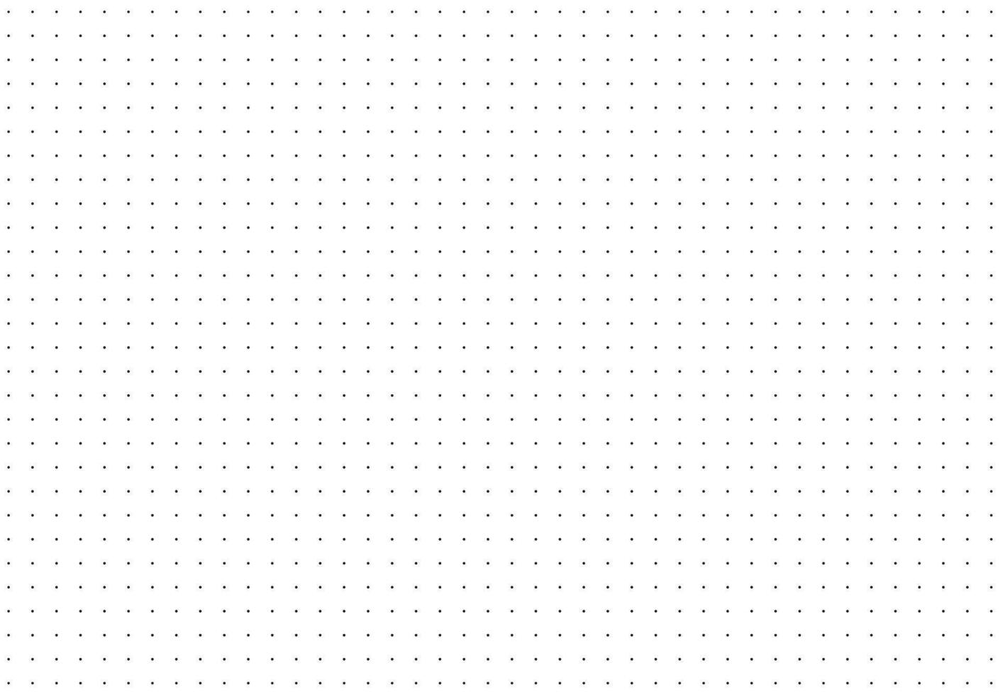 Wide pattern texture for bullet journal. Dotted squared grid graph paper layout for notebooks. Dotted simple backdrop. Printable graphic sheet. vector