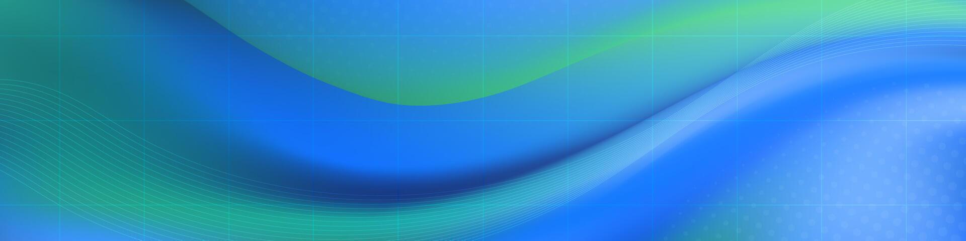 Abstract soft blue and teal flowing background. vector