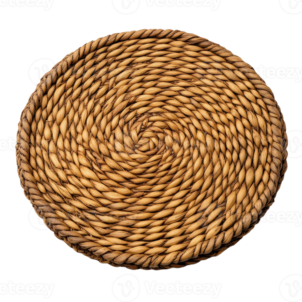 tecido círculo a intrincado espiral Projeto e texturas crio uma visualmente atraente e prático item perfeito para adicionando orgânico charme png