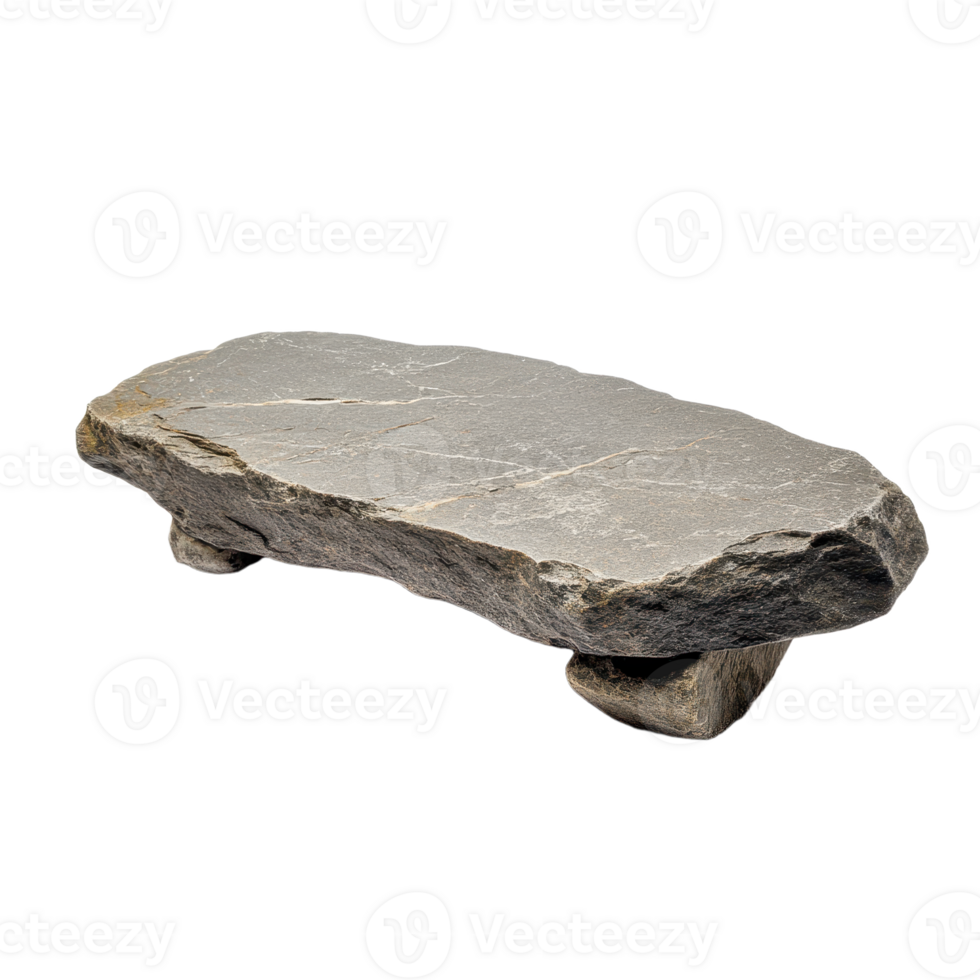 Minimalist display stand stone material Simple modern design suitable for product showcase or decorative piece isolated in png