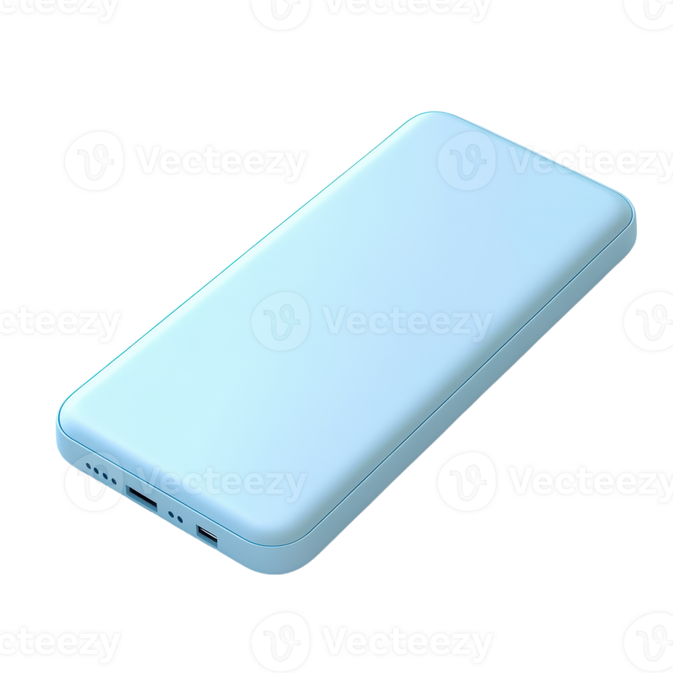 Sleek portable charger essential for on-the-go power Stay connected with this compact lightweight device Power up anytime anywhere png
