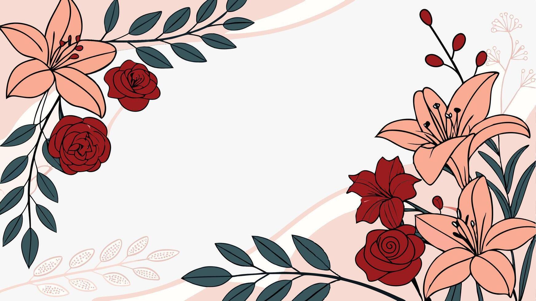 a beautiful floral frame with intricate delicate eps vector