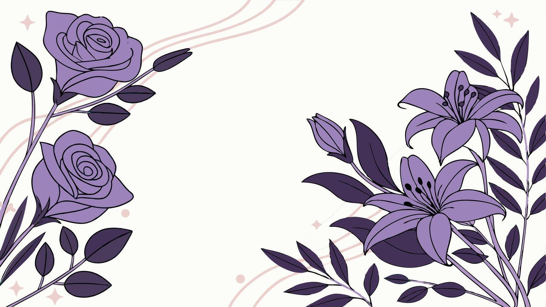 a beautiful floral frame with intricate delicate vector