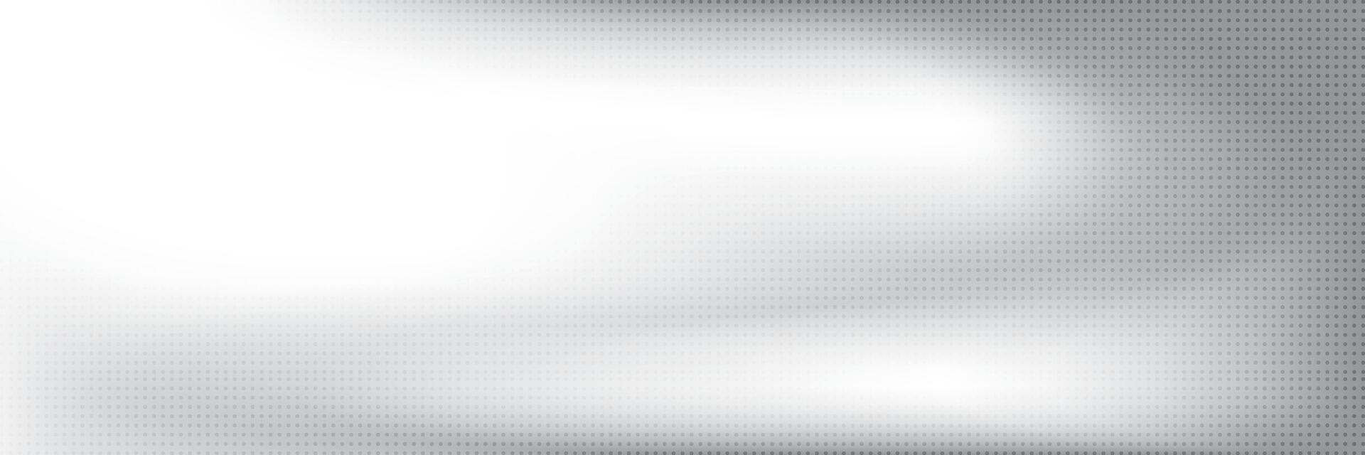Abstract white and gray gradient background with dot pattern, halftone effect, illus vector