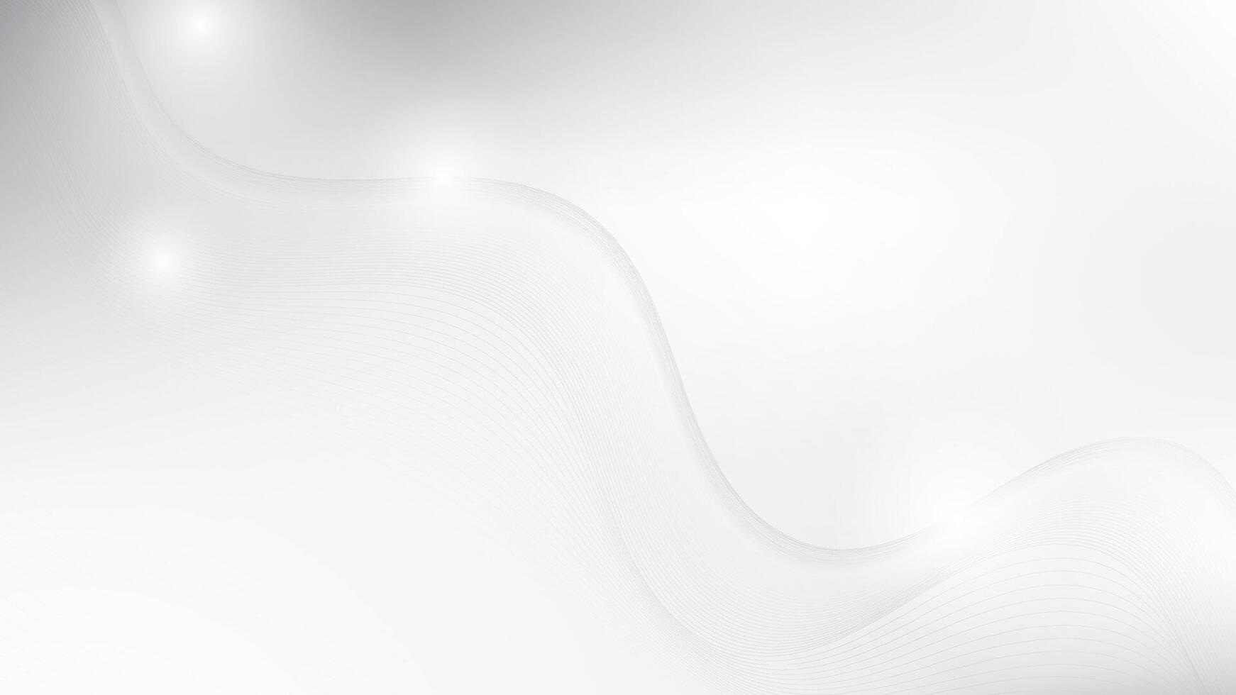 Abstract white and gray color, modern design stripes background with curve lines, wavy pattern, illustra vector