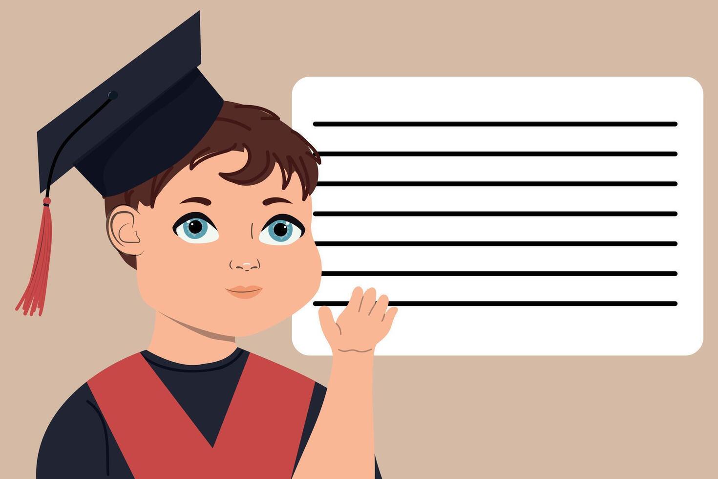 School and preschool diploma certificate for kids and children in kindergarten or primary grades vector