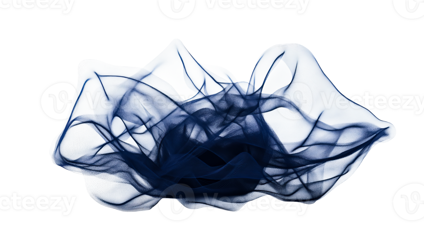 Abstract blue net structure design, network, art, cut out transparent png
